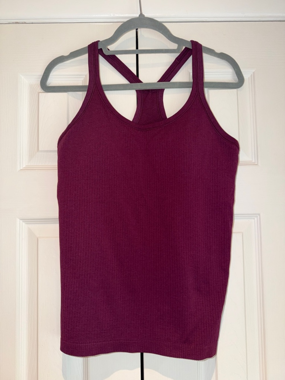 lululemon athletica Ribbed Crossback Tank - Plum Berry